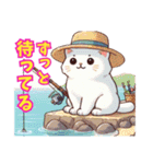 ねこさん先生の夏休みsummer vacation（個別スタンプ：18）