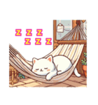 ねこさん先生の夏休みsummer vacation（個別スタンプ：23）