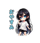 日常で使えるシンプル女の子（個別スタンプ：13）