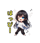 日常で使えるシンプル女の子（個別スタンプ：24）