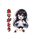 日常で使えるシンプル女の子（個別スタンプ：31）