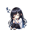 日常で使えるシンプル女の子（個別スタンプ：40）