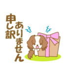 わんこ日和(キャバリア)①-toYvu-（個別スタンプ：22）