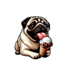 pug lovers（パグラバーズ）（個別スタンプ：3）
