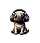pug lovers（パグラバーズ）（個別スタンプ：4）
