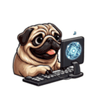 pug lovers（パグラバーズ）（個別スタンプ：6）