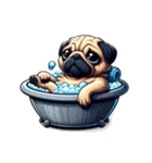 pug lovers（パグラバーズ）（個別スタンプ：8）