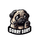 pug lovers（パグラバーズ）（個別スタンプ：14）