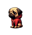 pug lovers（パグラバーズ）（個別スタンプ：15）