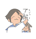 ゆるい女の子と猫（個別スタンプ：6）