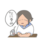 ゆるい女の子と猫（個別スタンプ：11）