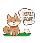 犬のメッセージスタンプ【しばいぬさん】（個別スタンプ：24）