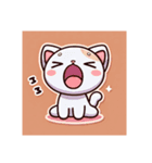 かわいいネコスタンプ文字なし（個別スタンプ：7）
