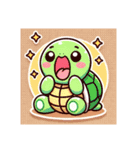かわいいカメのスタンプ文字なし（個別スタンプ：7）