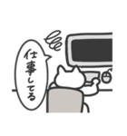 逐一報告する無表情動物（ねこ）（個別スタンプ：15）