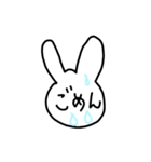 うさぎ文字版（個別スタンプ：2）