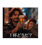 架空映画の酒クズ【ビール・面白い】（個別スタンプ：15）