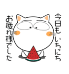 しろねこ★毎日使える天気の話題（個別スタンプ：34）