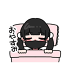 マスク女子 スタンプ（個別スタンプ：3）