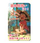 きゃらくたぁ暑中見舞い（個別スタンプ：6）