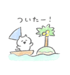 夏の白いこねこスタンプ（個別スタンプ：24）