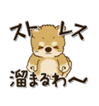 柴犬・茶色い犬 『親って大変なんだよね』（個別スタンプ：11）