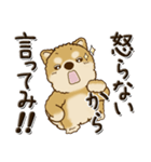 柴犬・茶色い犬 『親って大変なんだよね』（個別スタンプ：16）