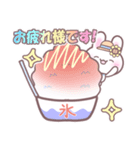 夏を楽しむ！うさぴょんスタンプ（個別スタンプ：16）