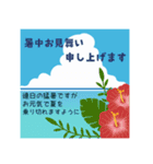 【大人可愛い】お誕生日＊暑中お見舞い（個別スタンプ：21）