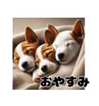 子犬おやすみ詰め合わせ（個別スタンプ：38）