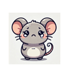 感情豊かなネズミ（個別スタンプ：2）
