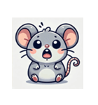 感情豊かなネズミ（個別スタンプ：3）