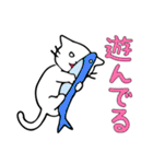 文字大きめ ねこスタンプ3 癒し系（個別スタンプ：17）