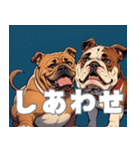 アメコミ風ブルドッグ【可愛い、面白、犬】（個別スタンプ：26）