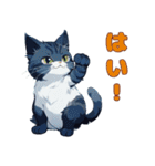 ファンモン猫(日本語版)（個別スタンプ：25）