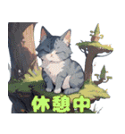 ファンモン猫(日本語版)（個別スタンプ：38）