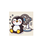 暑さに参ったペンギン（個別スタンプ：11）