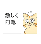 愉快な猫メイちゃん4 4コマ漫画風（個別スタンプ：1）