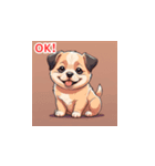 子犬の可愛いLINEスタンプ（個別スタンプ：2）