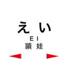 指宿枕崎線の駅名スタンプ（個別スタンプ：26）