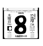 2095年12月の日めくりカレンダーです。（個別スタンプ：9）