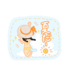 真夏に恋する女の子（個別スタンプ：17）