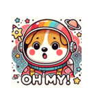 宇宙探検犬（個別スタンプ：22）