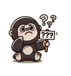 かわいいゴリラの日常 LINEスタンプ（個別スタンプ：16）