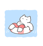 赤推しねこ(夏)（個別スタンプ：26）