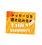 書き込める♥便利な暑中お見舞いはがき★（個別スタンプ：15）