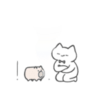 黒推しねこ(夏)（個別スタンプ：36）