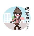 女の子のいま何してる？スタンプ（個別スタンプ：10）