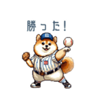 野球柴犬【連絡・スポーツ】（個別スタンプ：24）