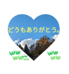 お疲れ様、お疲れ様。日本の紅葉季節は和む（個別スタンプ：11）